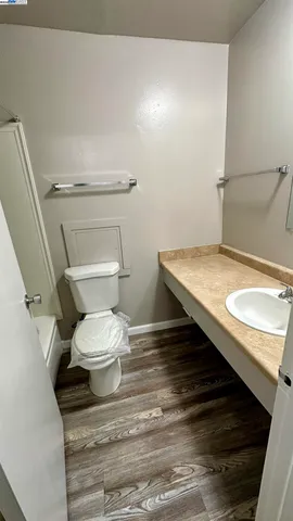a bathroom with a sink and a toilet