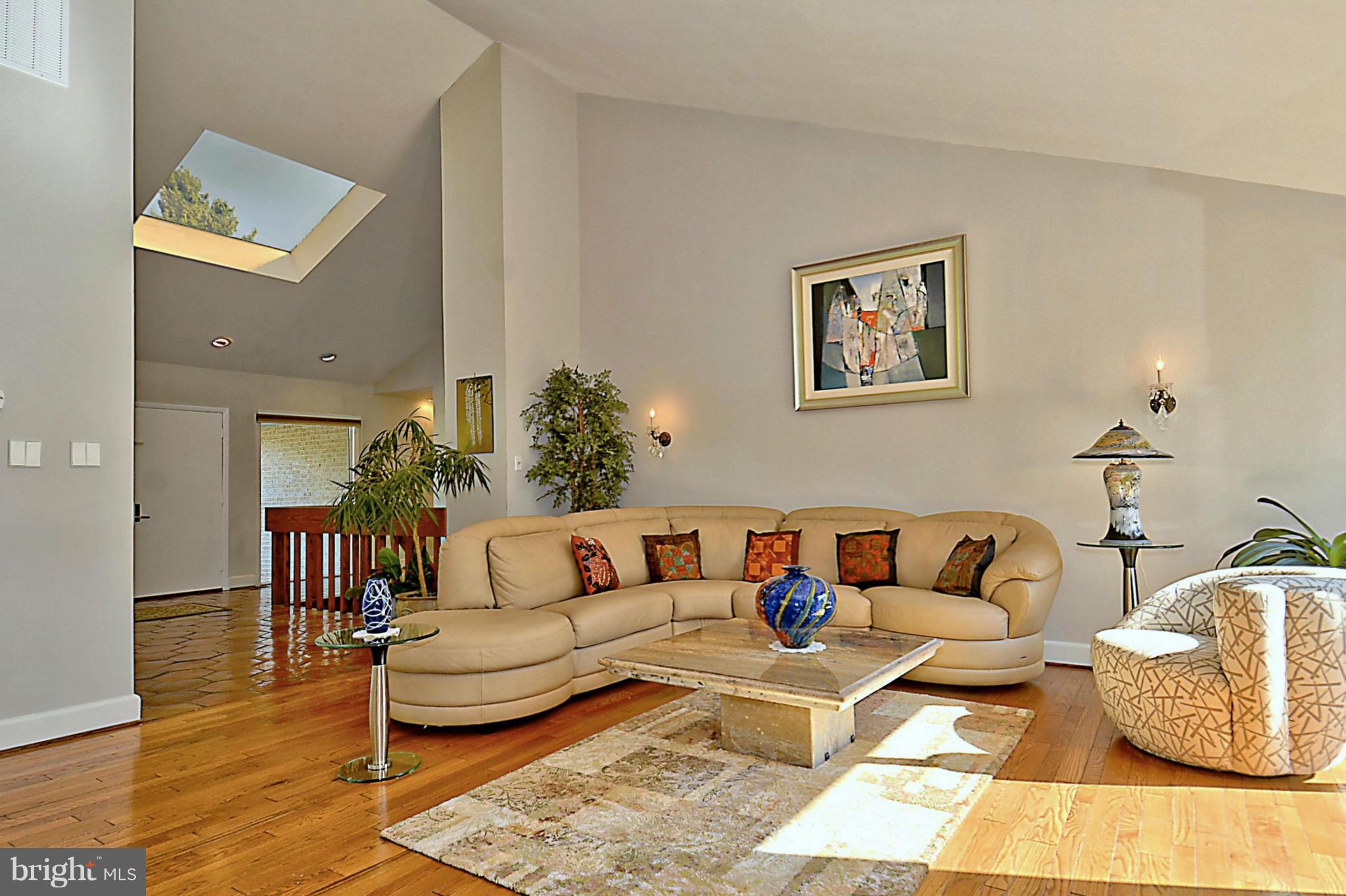 Living Room has Cathedral Ceiling