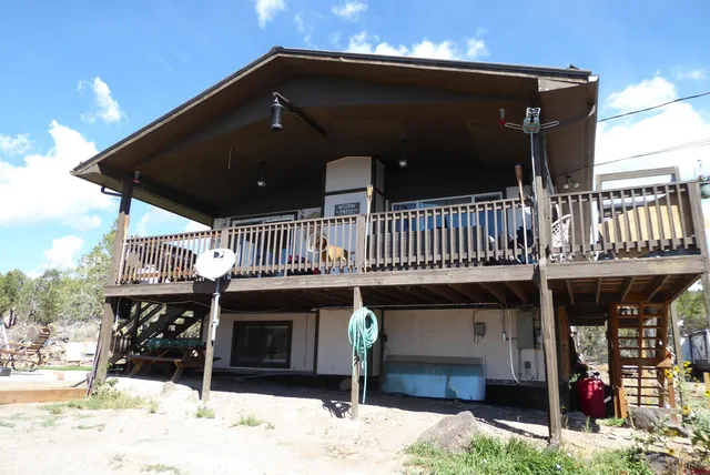 a view of a terrace with furniture