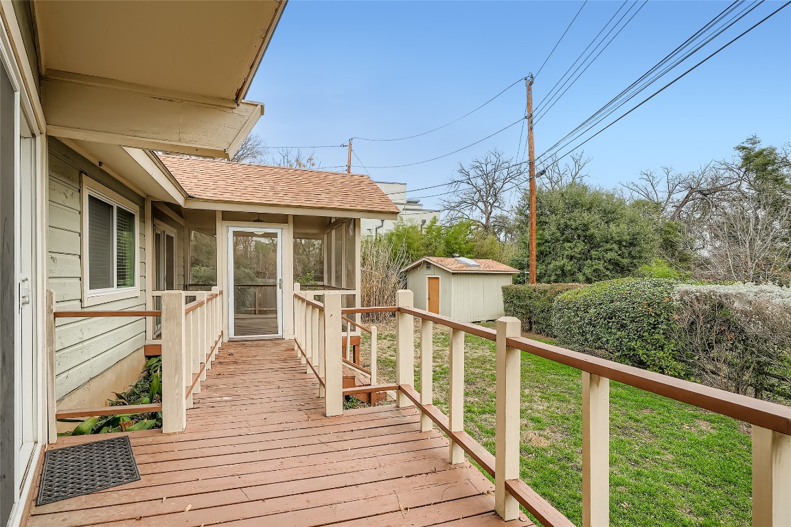 2000 Cody Court, Unit A Austin, TX 78704 - Photo 22 of 36 a view of a house with wooden deck