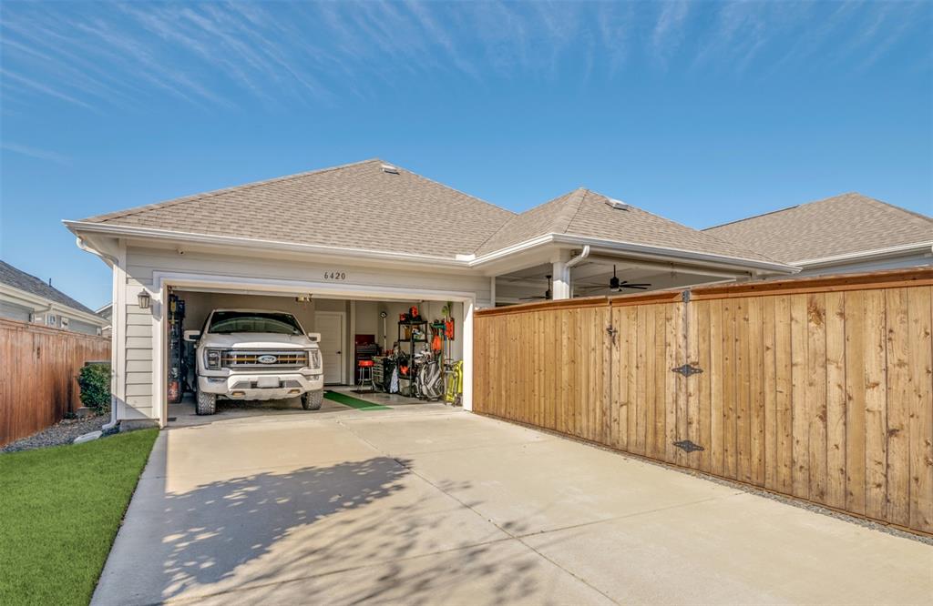 6420 Trezevant Street Rowlett, TX 75089 - Photo 25 of 28 Garage is large enough for an extended cab truck