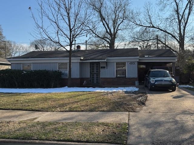 4801 Given Avenue Memphis, TN 38122 - Photo 3 of 3 a view of a house with a yard