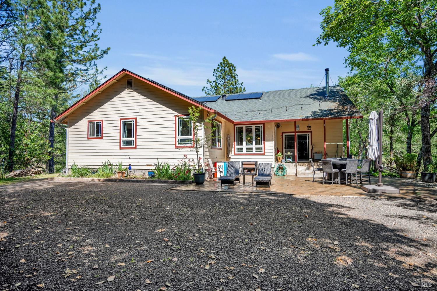 3970 Canyon Road Willits, CA 95490 - Photo 3 of 67 a view of a house with backyard and chairs