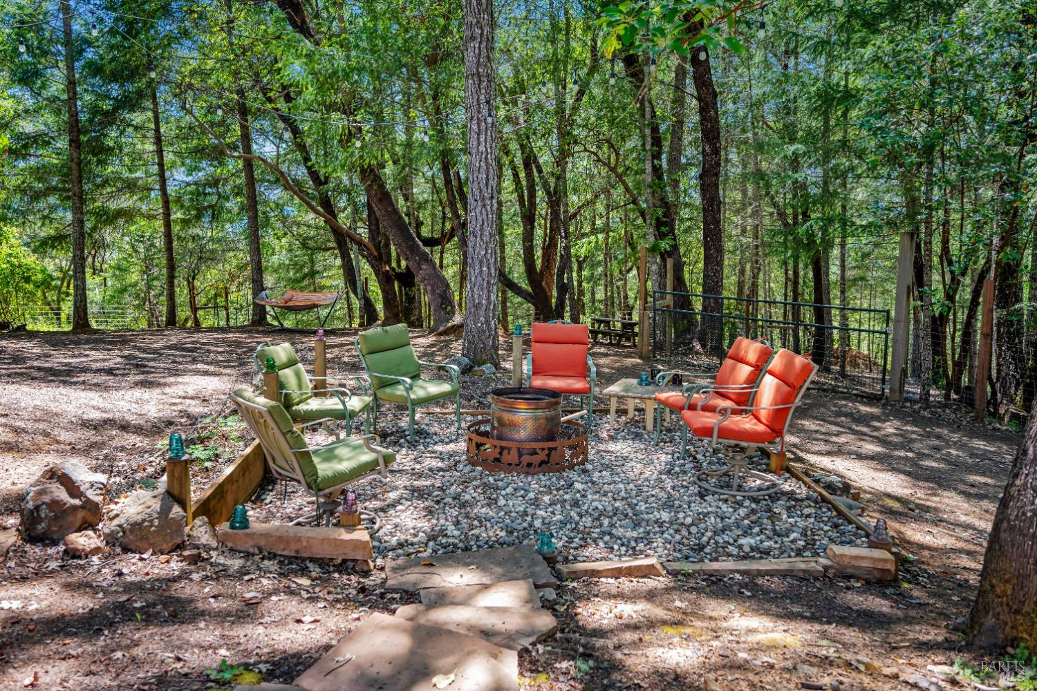 3970 Canyon Road Willits, CA 95490 - Photo 33 of 67 a wooden bench sitting in the middle of a yard