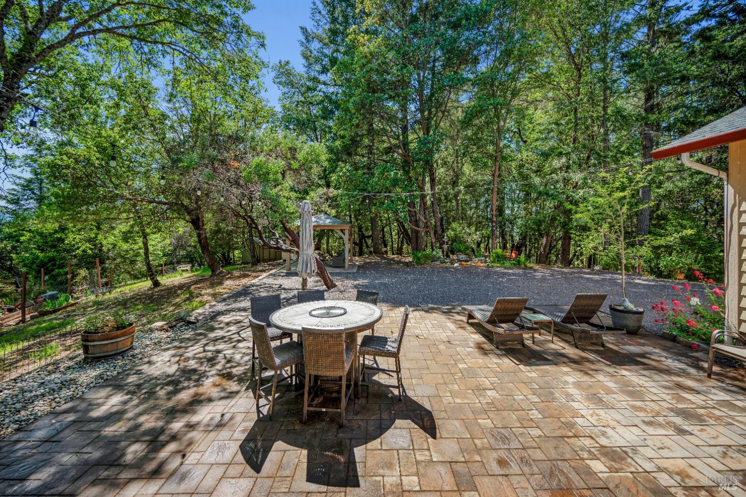 3970 Canyon Road Willits, CA 95490 - Photo 34 of 67 a view of a backyard with sitting area