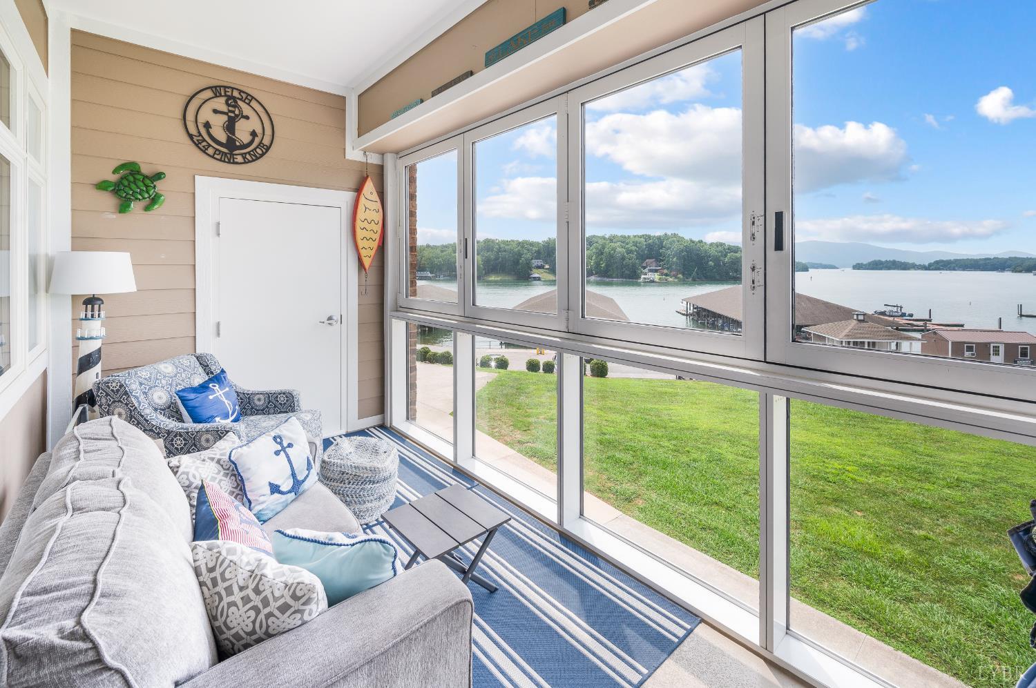 1245 Graves Harbor Trail, Unit 212 Huddleston, VA 24104 - Photo 31 of 60 a view of a floor to ceiling window and an outdoor view