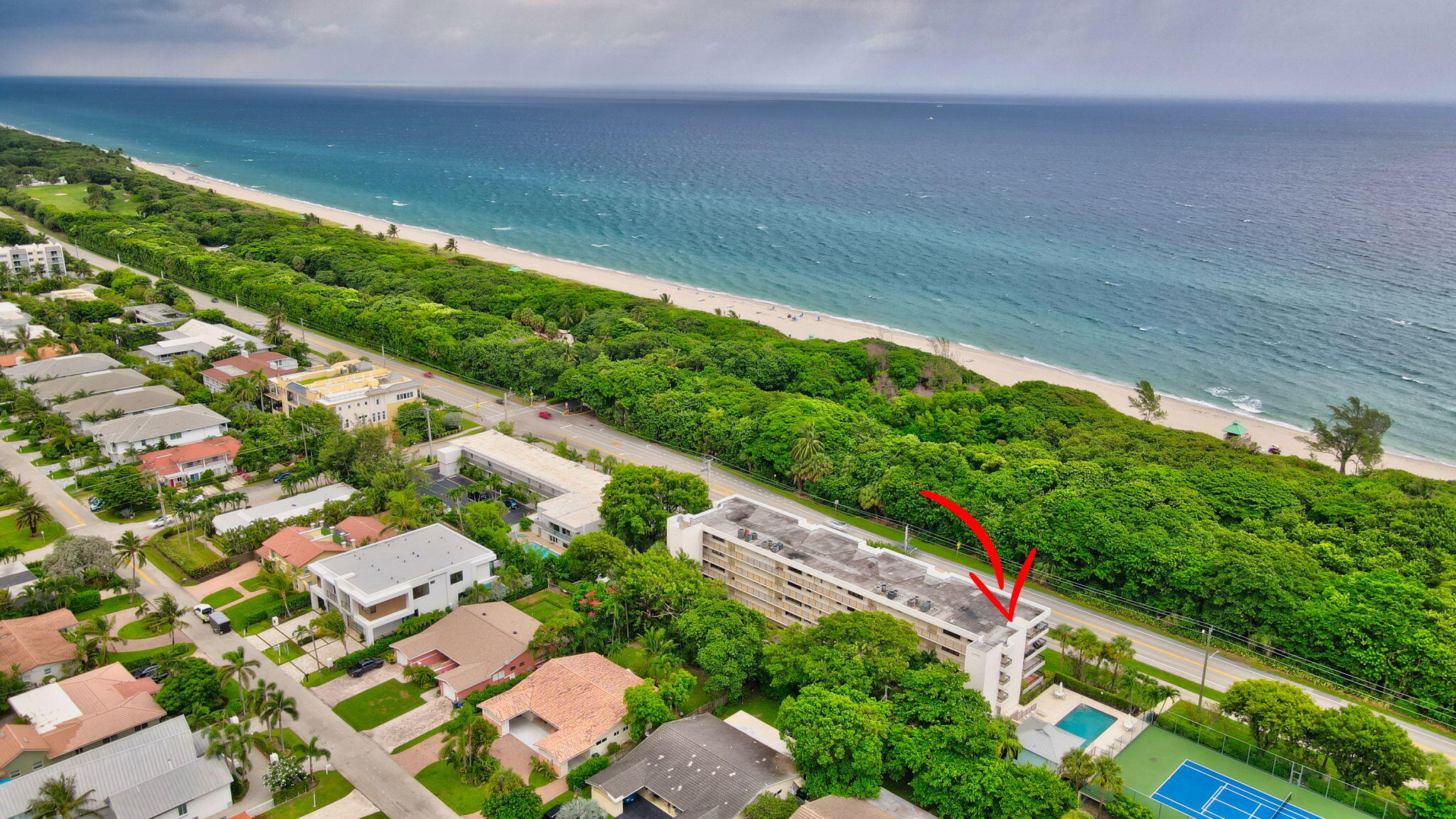 277 North Ocean Boulevard, Unit 3010 Boca Raton, FL 33432 - Photo 2 of 37 a view of yard with an ocean