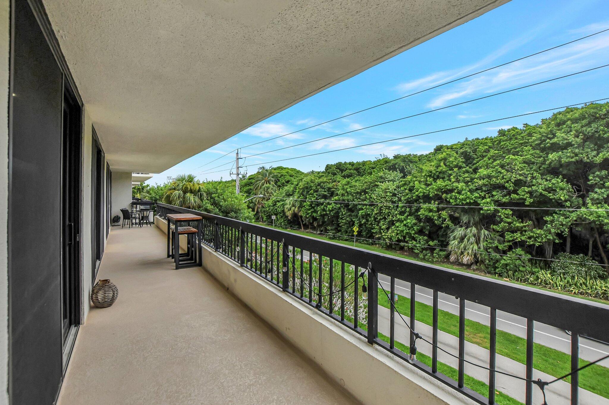 277 North Ocean Boulevard, Unit 3010 Boca Raton, FL 33432 - Photo 35 of 37 a balcony with street view
