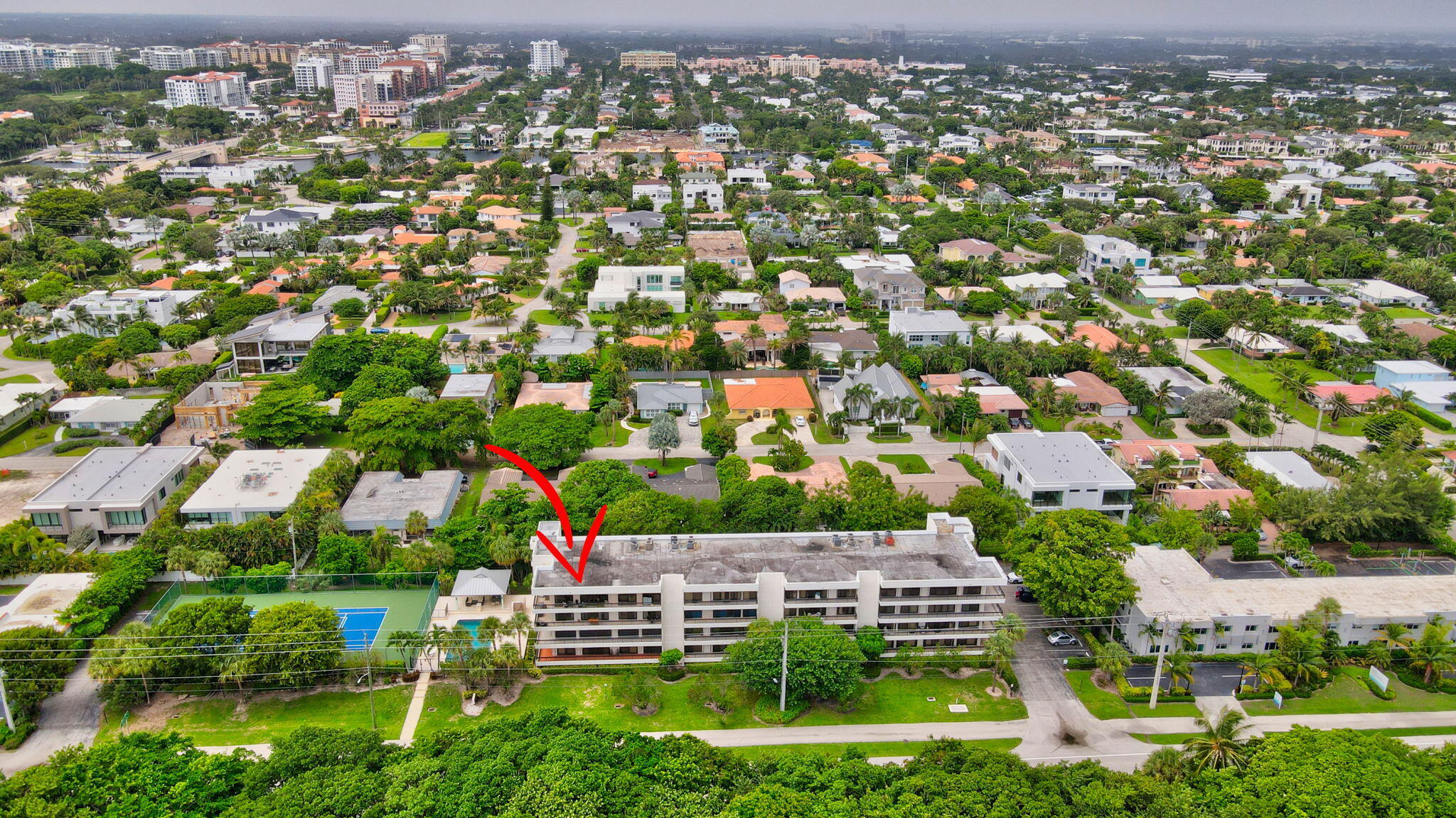 277 North Ocean Boulevard, Unit 3010 Boca Raton, FL 33432 - Photo 6 of 37 an aerial view of multiple house