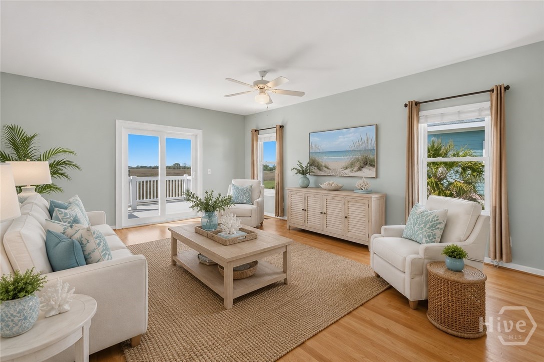 607 6th Street, Unit B Tybee Island, GA 31328 - Photo 13 of 69 Virtually Staged Living Room