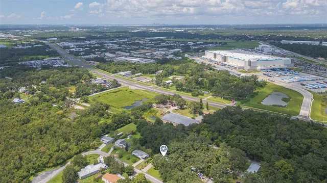 a view of a city with an ocean