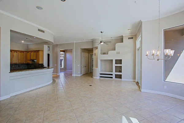 a view of a livingroom with a fireplace