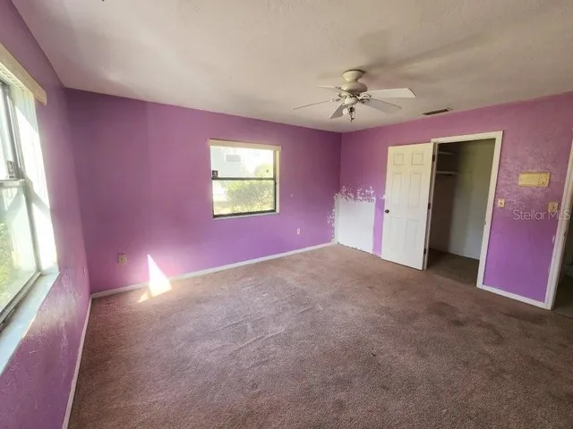 a view of a livingroom with a window