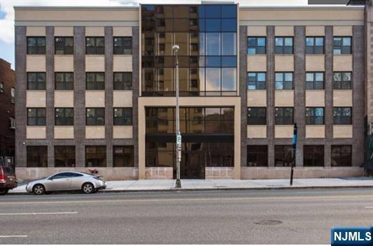 a car parked in front of a building