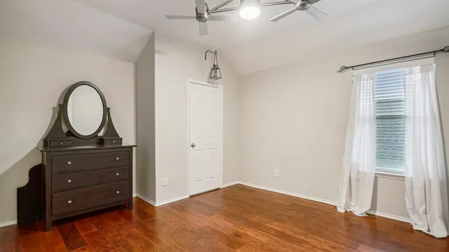 a view of a dresser and entryway