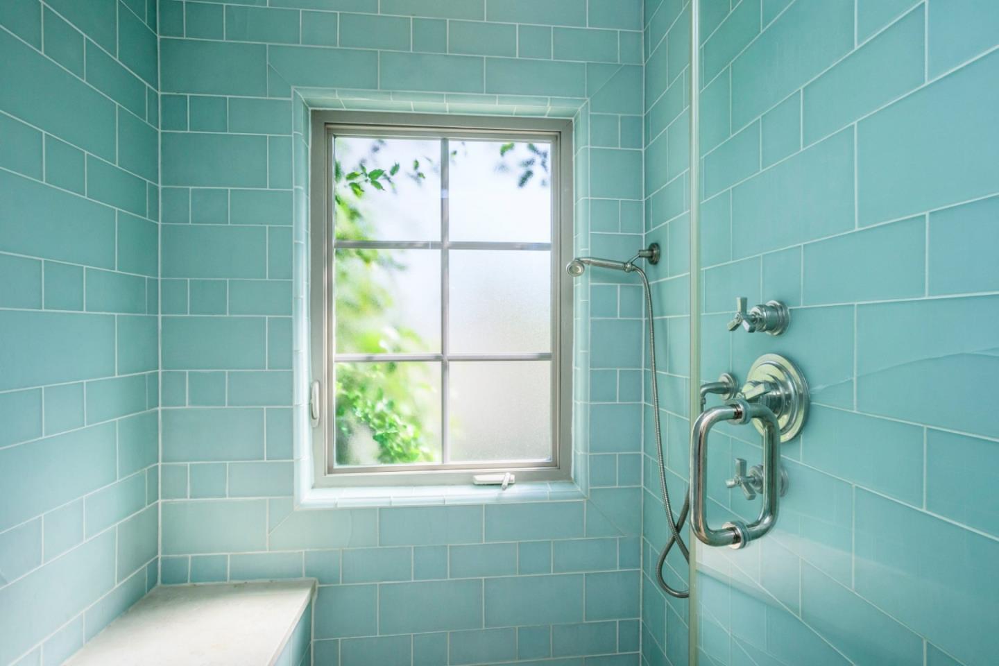 426 El Arroyo Road Hillsborough, CA 94010 - Photo 22 of 50 a bathroom with a shower