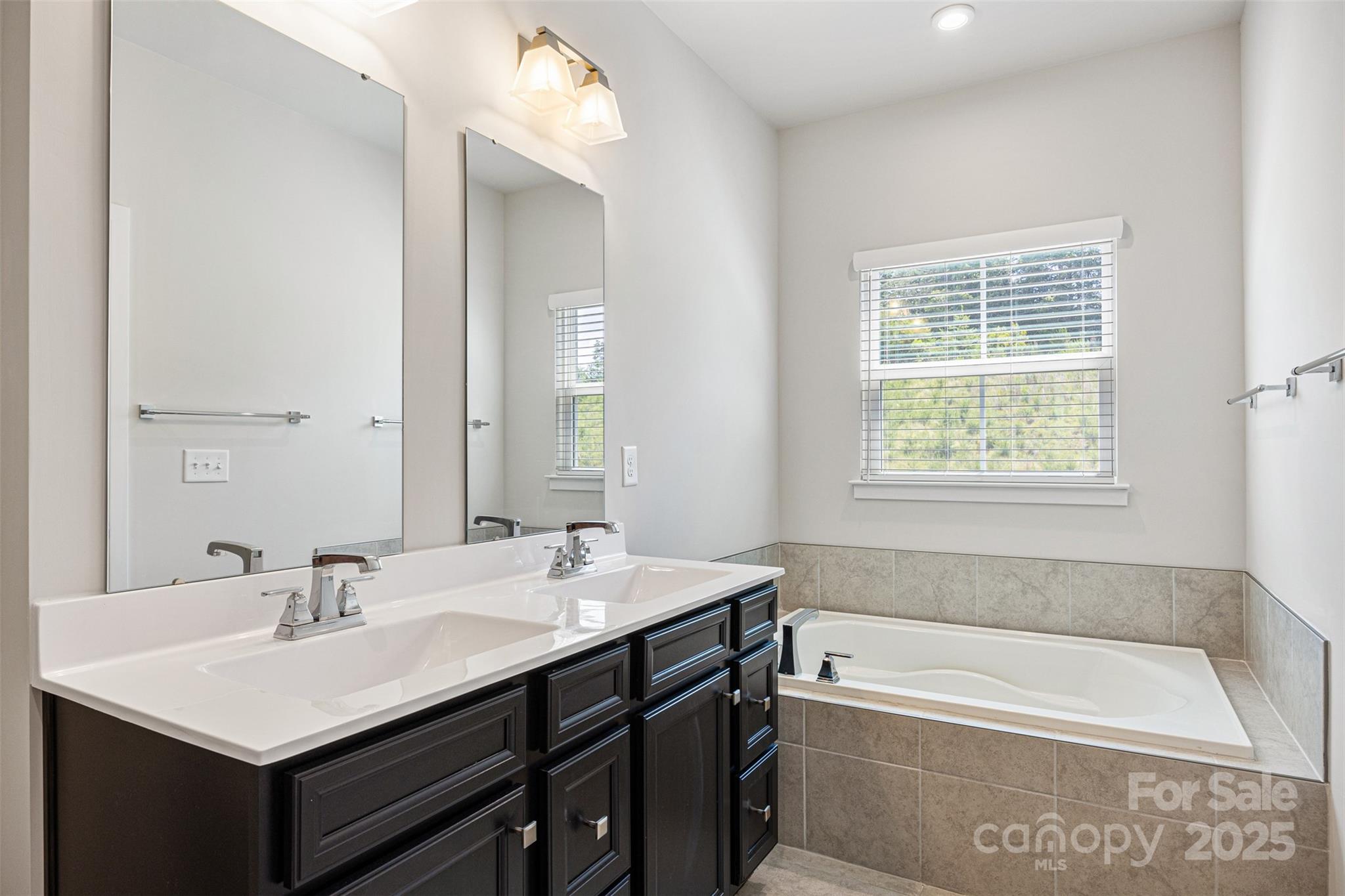 2040 Dornoch Road Tega Cay, SC 29708 - Photo 19 of 30 a bathroom with a tub sink and a mirror