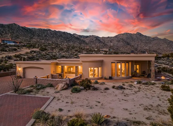 a view of a house with a patio