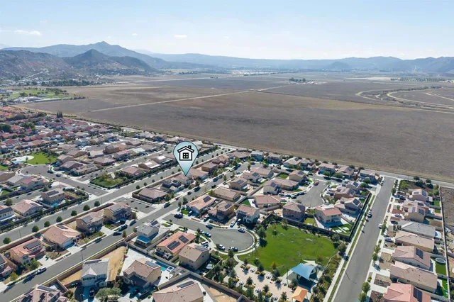 an aerial view of a city