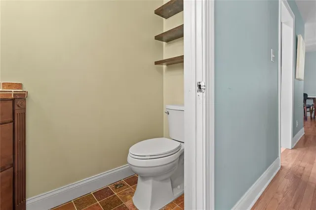 a view of room with cabinets