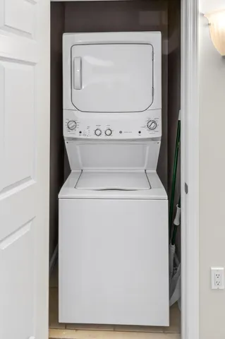 a view of a hallway with front door