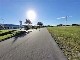 a view of a city street from a terrace
