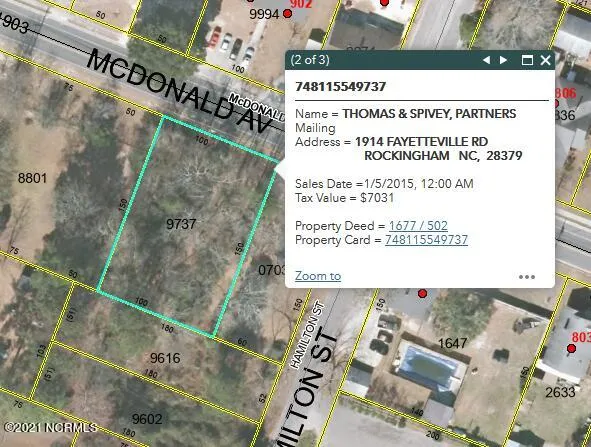 $20,000 | Tbd McDonald Avenue, Hamlet, NC 28345