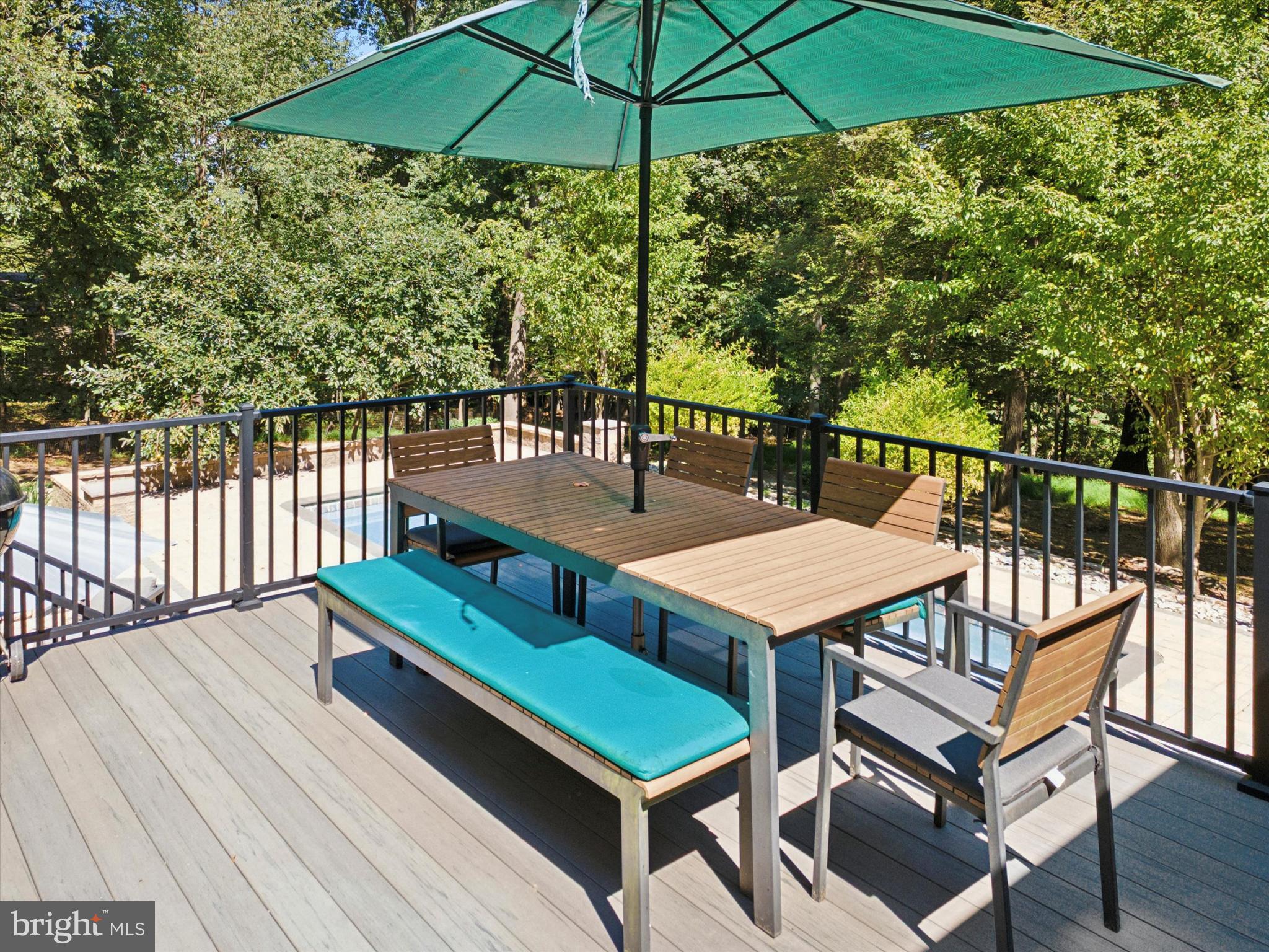 570 Fletcher Road Wayne, PA 19087 - Photo 16 of 54 a balcony with table and benches