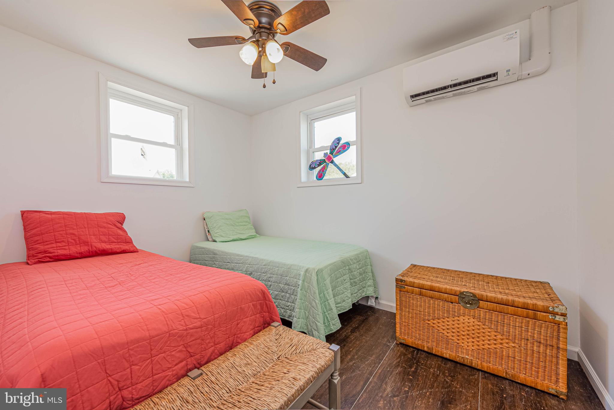 11152 Roland Parks Road Deal Island, MD 21821 - Photo 22 of 42 a bedroom with a bed and wooden floor