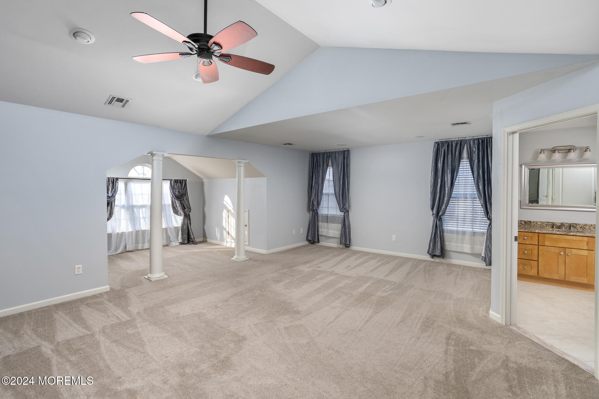 115 Holmes Mill Road Cream Ridge, NJ 08514 - Photo 23 of 49 a view of a livingroom with a ceiling fan and window