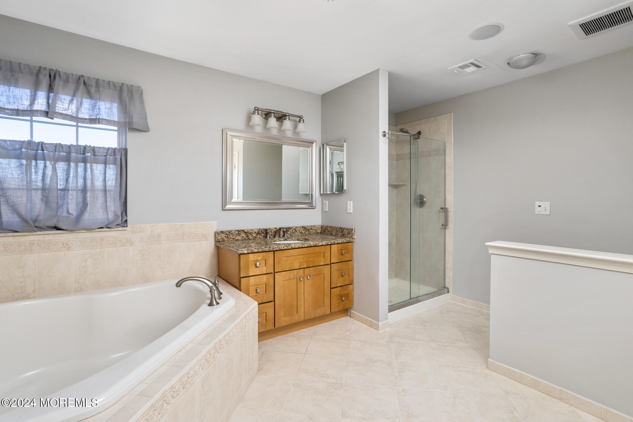 115 Holmes Mill Road Cream Ridge, NJ 08514 - Photo 26 of 49 a bathroom with a tub a sink and a shower