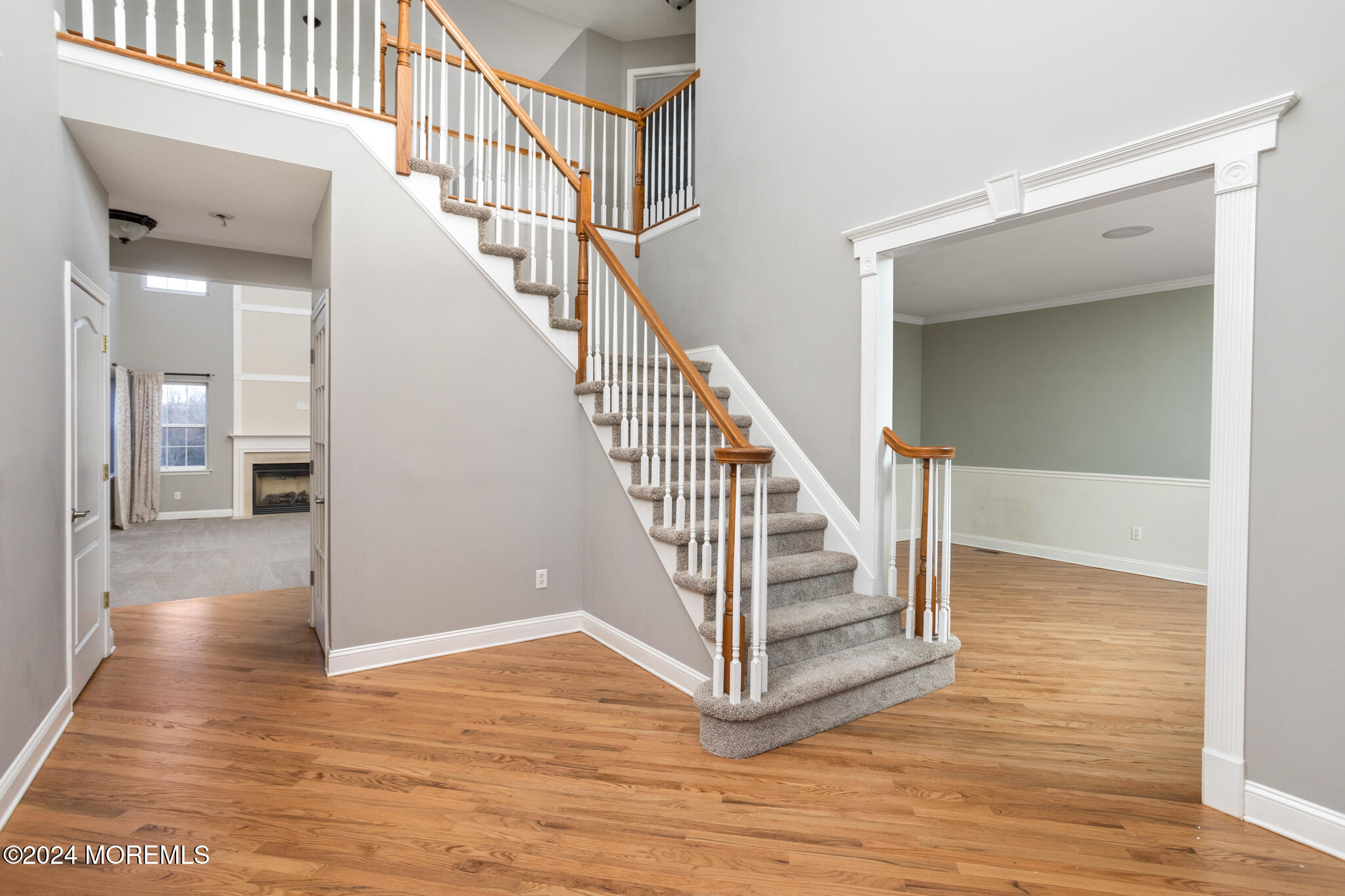 115 Holmes Mill Road Cream Ridge, NJ 08514 - Photo 4 of 49 a view of entryway and hall with wooden floor