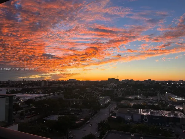 a view of city and mountain