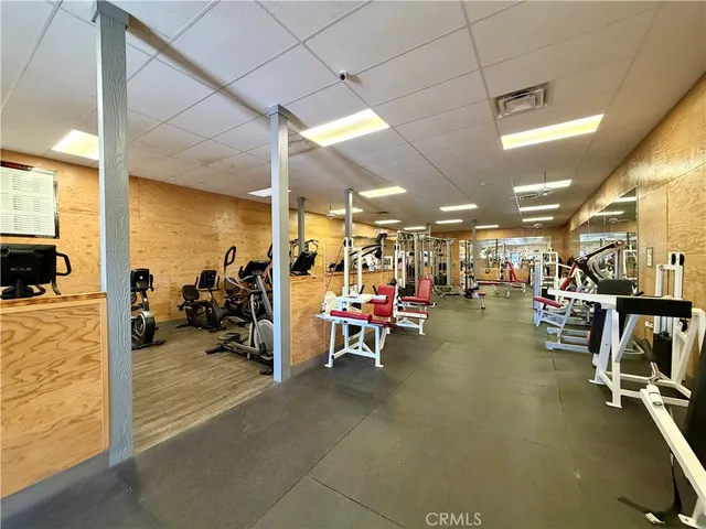 a view of a hallway with workspace