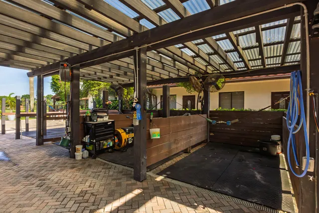 a view of a house with backyard and porch