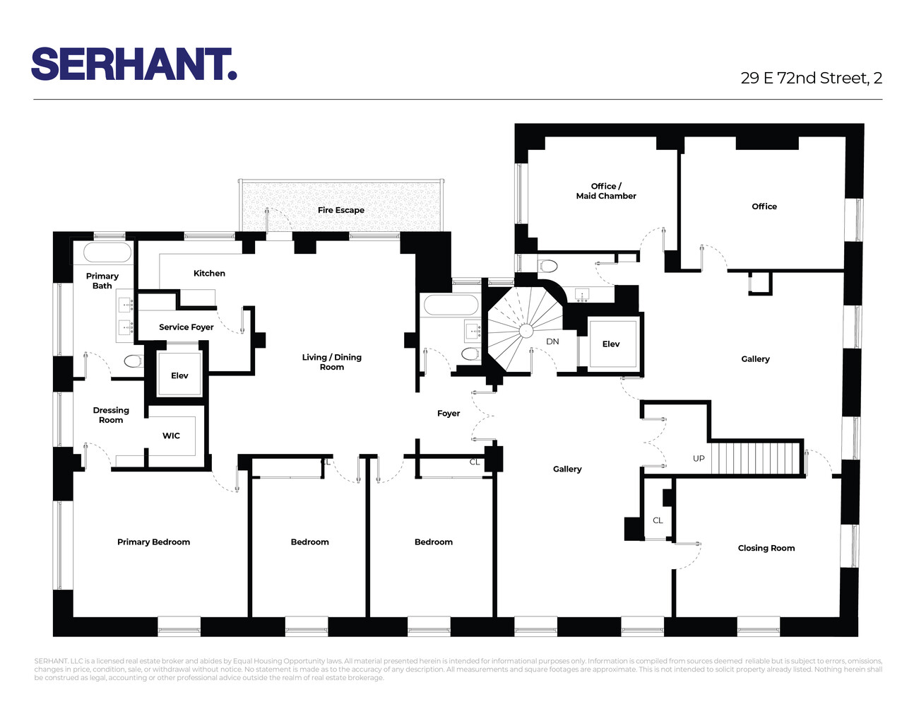 31 East 72nd Street, Unit 2 Manhattan, NY 10021 - Photo 12 of 12 a picture of a floor plan