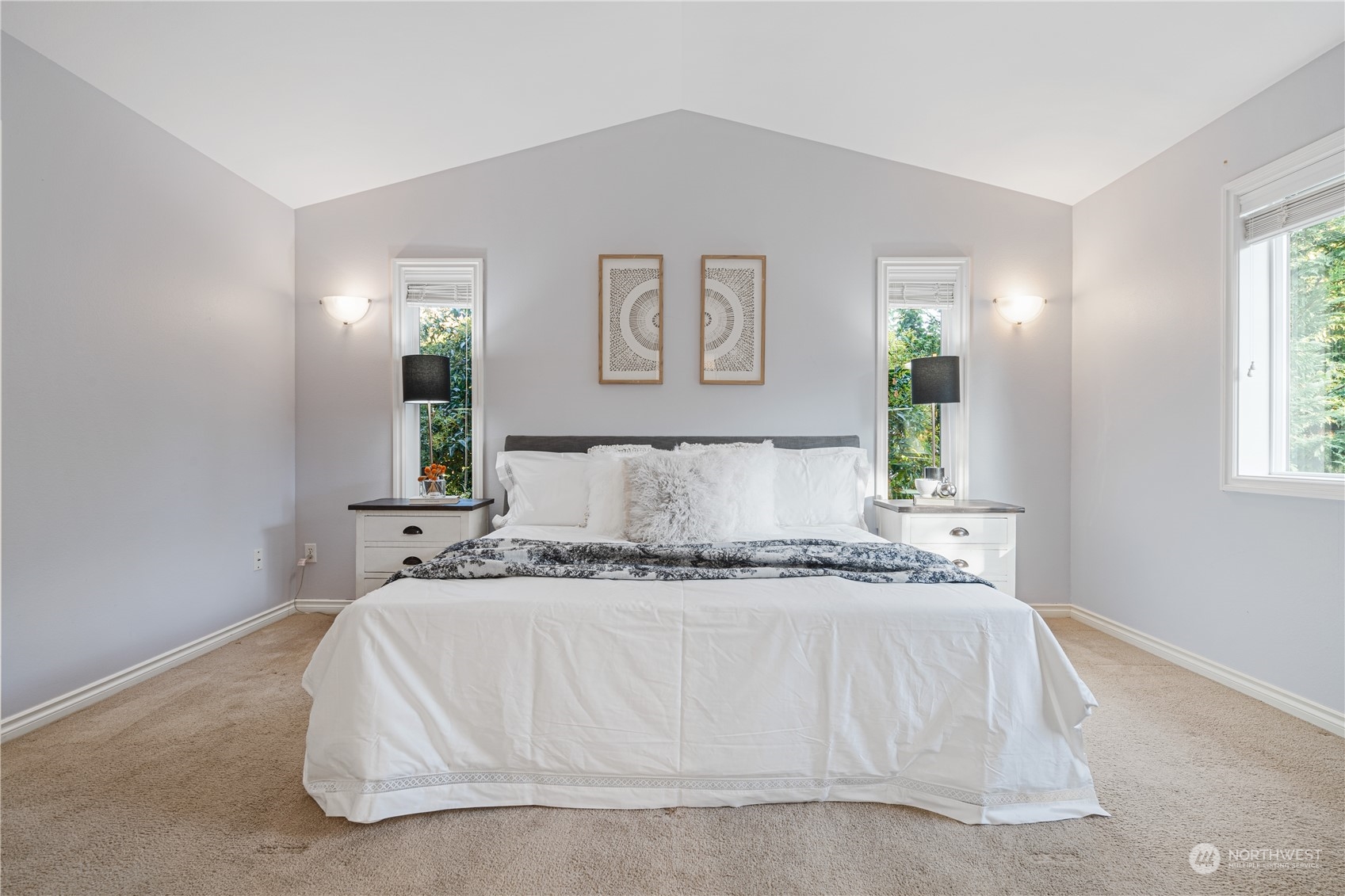 18529 33rd Avenue Southeast Bothell, WA 98012 - Photo 22 of 40 a large white bed in a white room