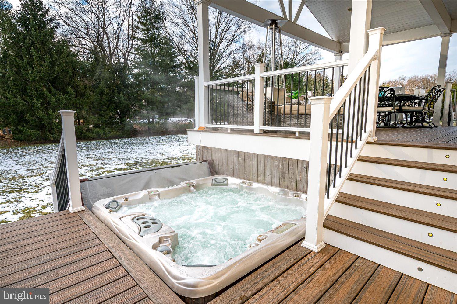 30 Witmer Way Robbinsville, NJ 08691 - Photo 11 of 48 a view of balcony with wooden floor and fence