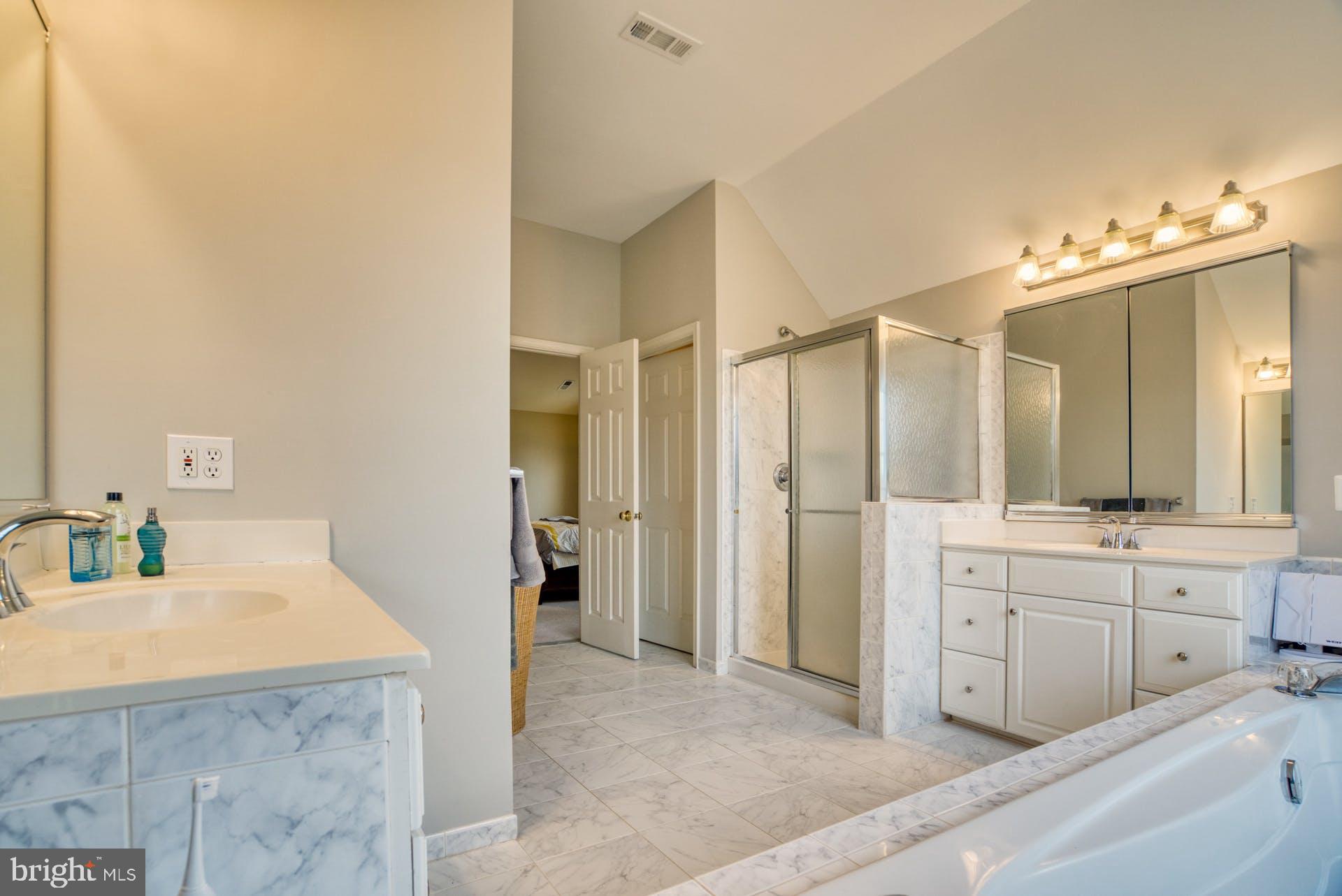 10855 Hunter Gate Way Reston, VA 20194 - Photo 25 of 57 a bathroom with a tub sink and mirror
