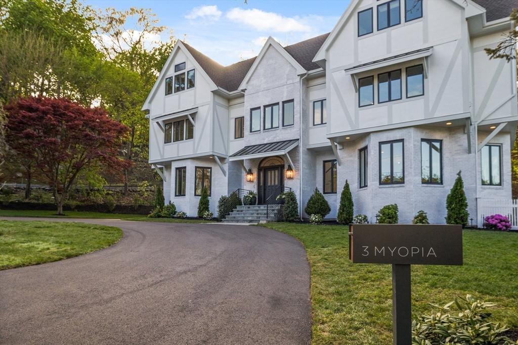 3 Myopia Road Winchester, MA 01890 - Photo 4 of 42 a front view of a house with garden