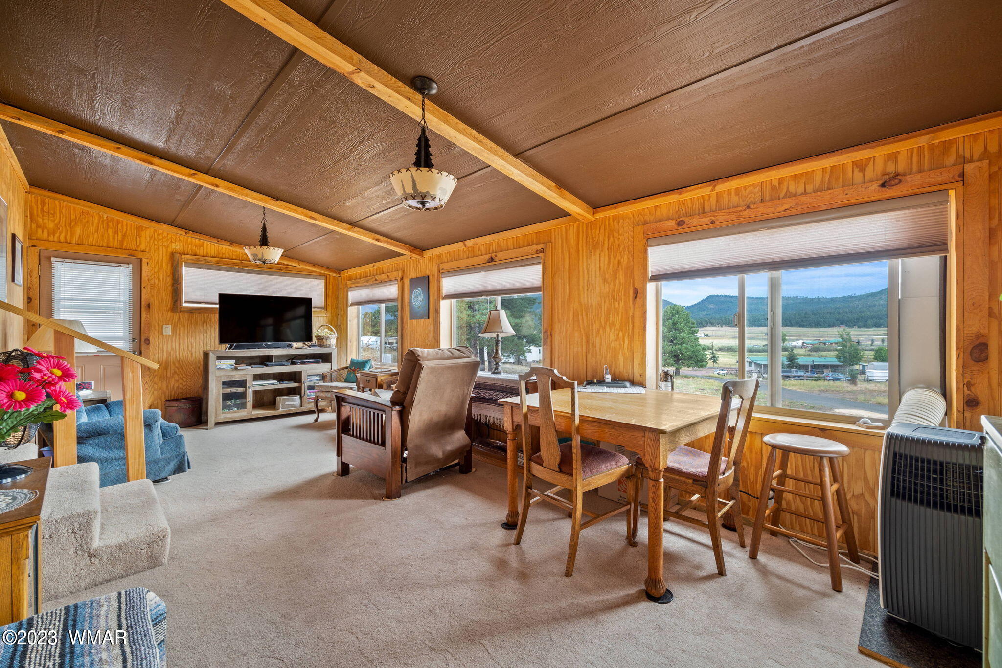 20 County Road 2140 Alpine, AZ 85920 - Photo 2 of 32 a view of a dining room with furniture window and outside view