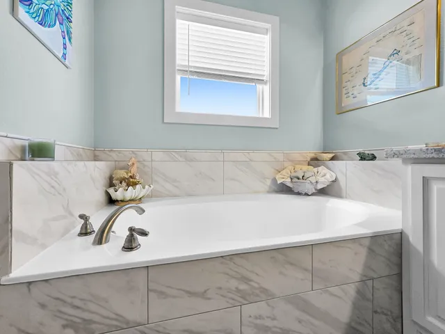 a view of an ocean with outdoor space