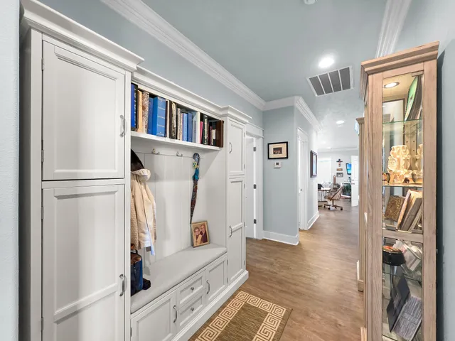 a view of livingroom with furniture and wooden floor