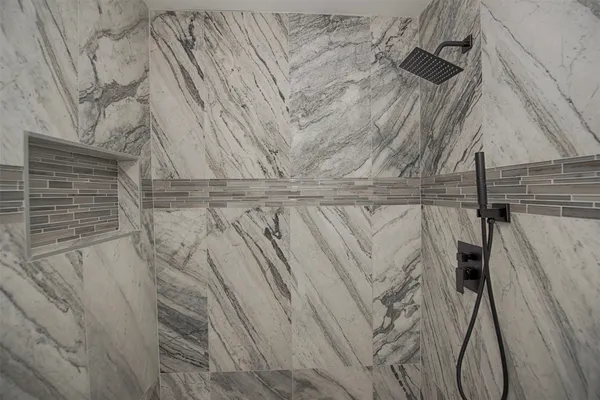 a view of wooden wall