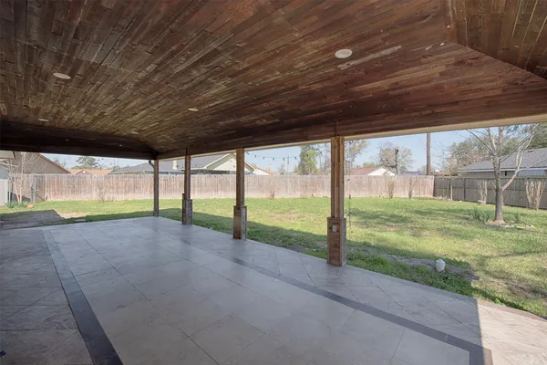 a view of a backyard of a house