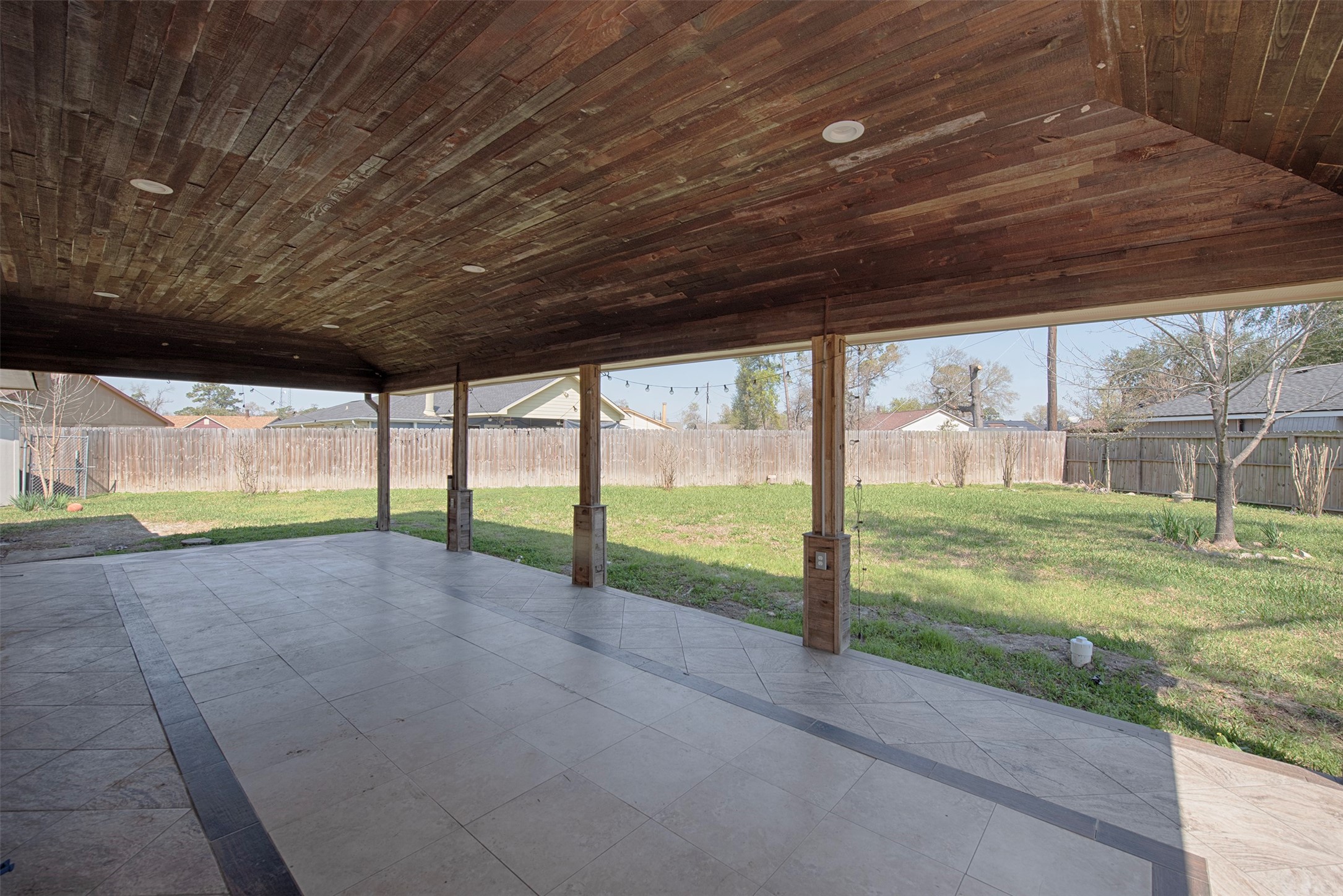 13235 Rampchester Lane Houston, TX 77015 - Photo 34 of 41 a view of a backyard of a house