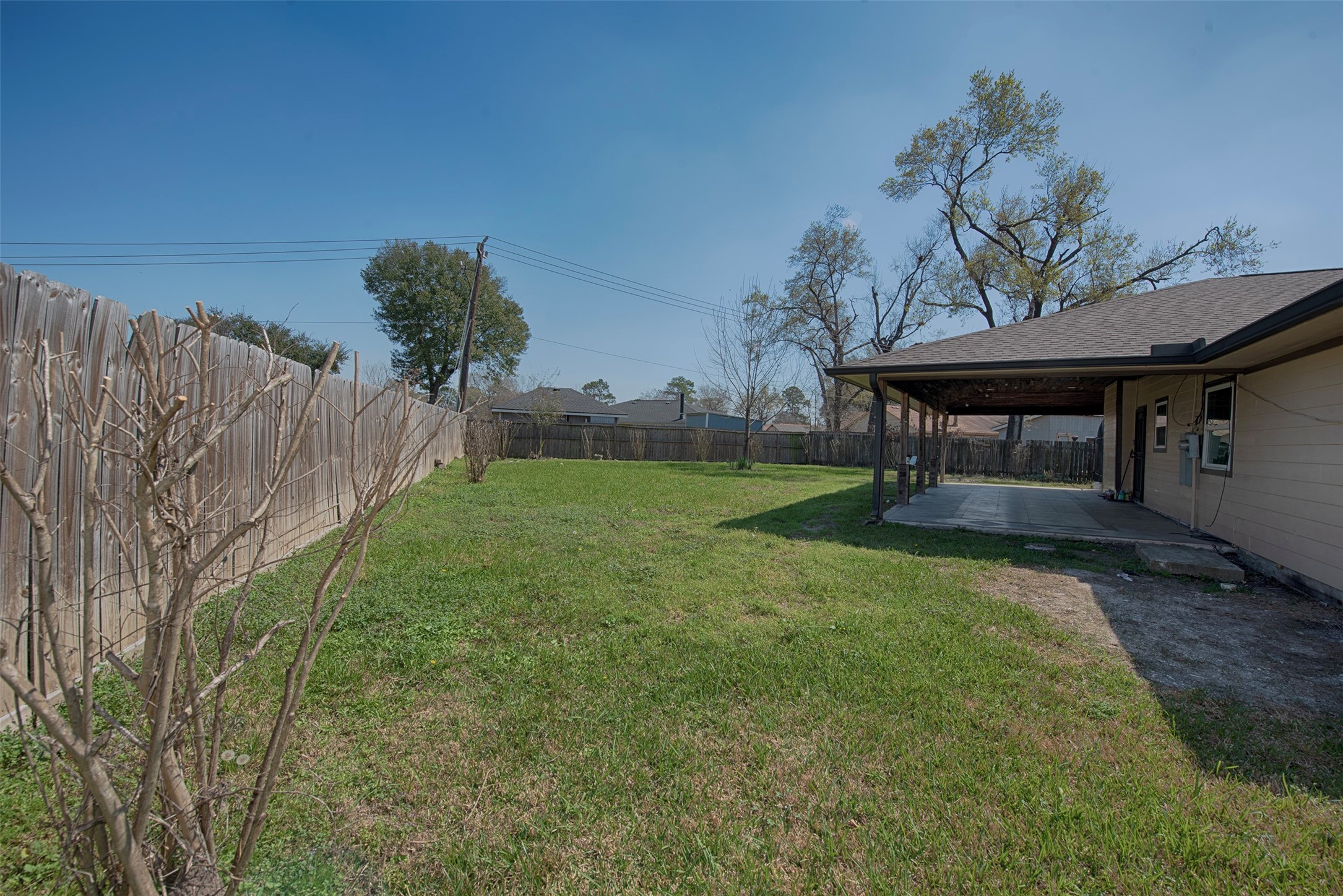 13235 Rampchester Lane Houston, TX 77015 - Photo 36 of 41 a view of a backyard with a garden