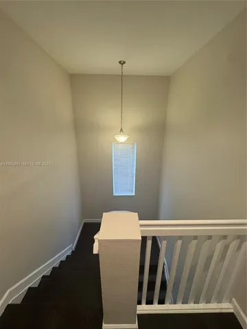 a view of hallway with an entryway