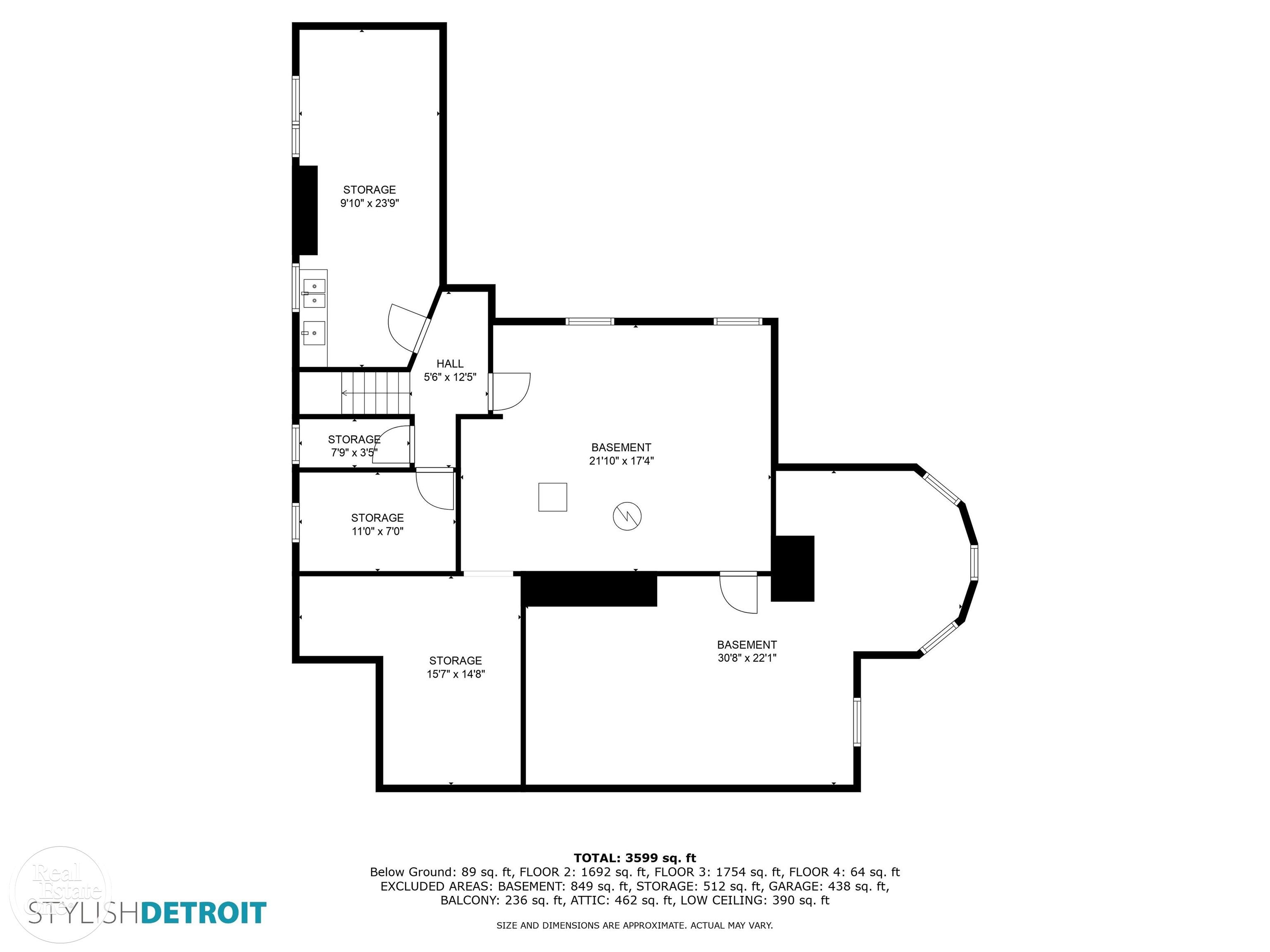 1046 Yorkshire Road Grosse Pointe, MI 48230 - Photo 45 of 47 Basement Floorplan