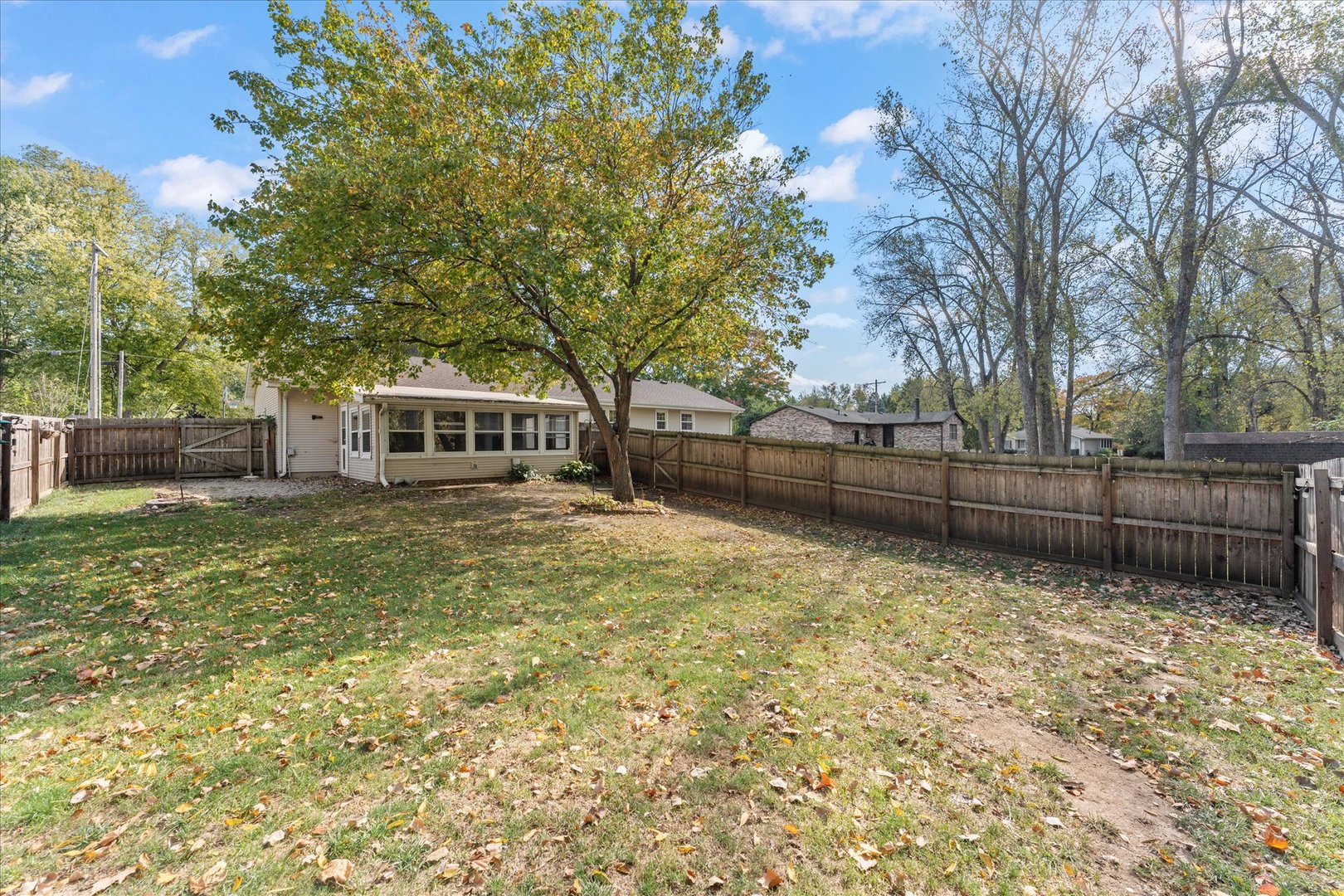 1101 McDougal Road Mahomet, IL 61853 - Photo 30 of 38 a view of a yard with a large tree